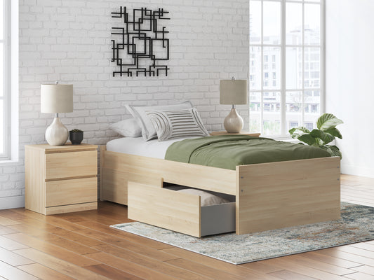 Ashley Express - Onita Twin Platform Bed with 1 Side Storage