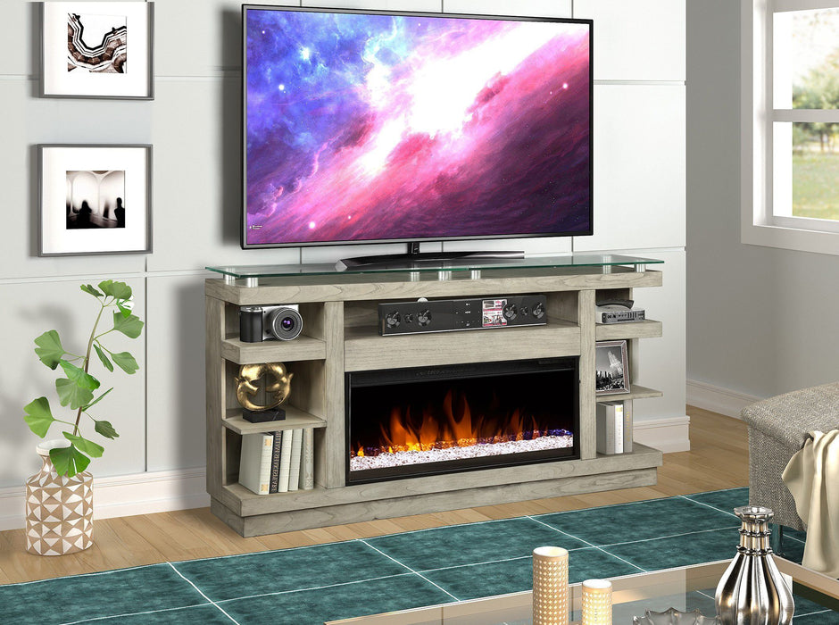 Celino - 74" Fireplace TV Stand - Sandstone