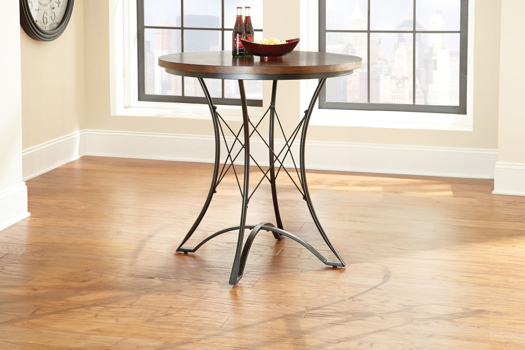 Adele - Round Counter Table - Dark Brown