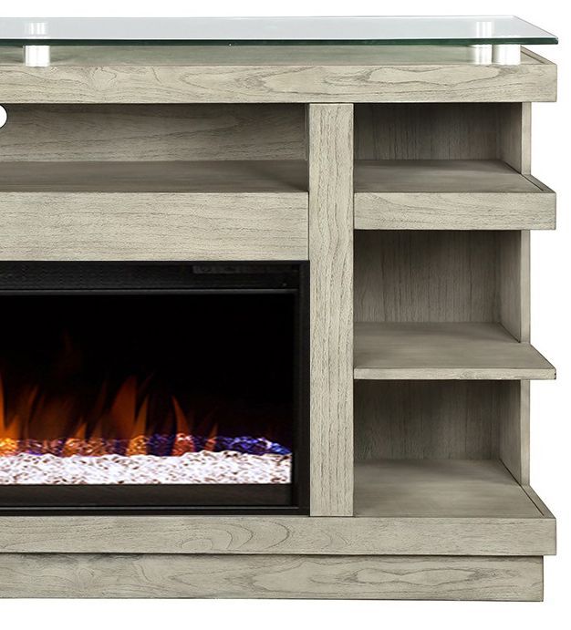 Celino - 74" Fireplace TV Stand - Sandstone