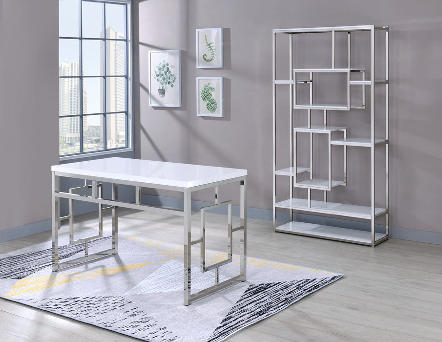 Alize - Bookcase And Desk - White
