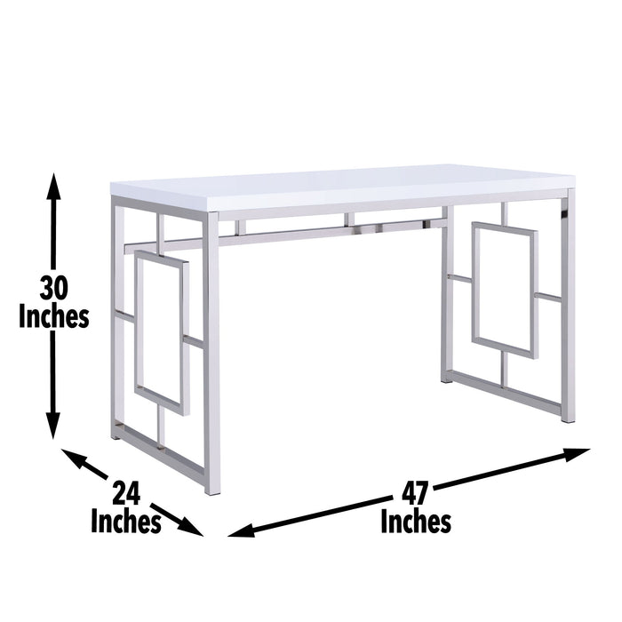 Alize - Bookcase And Desk - White