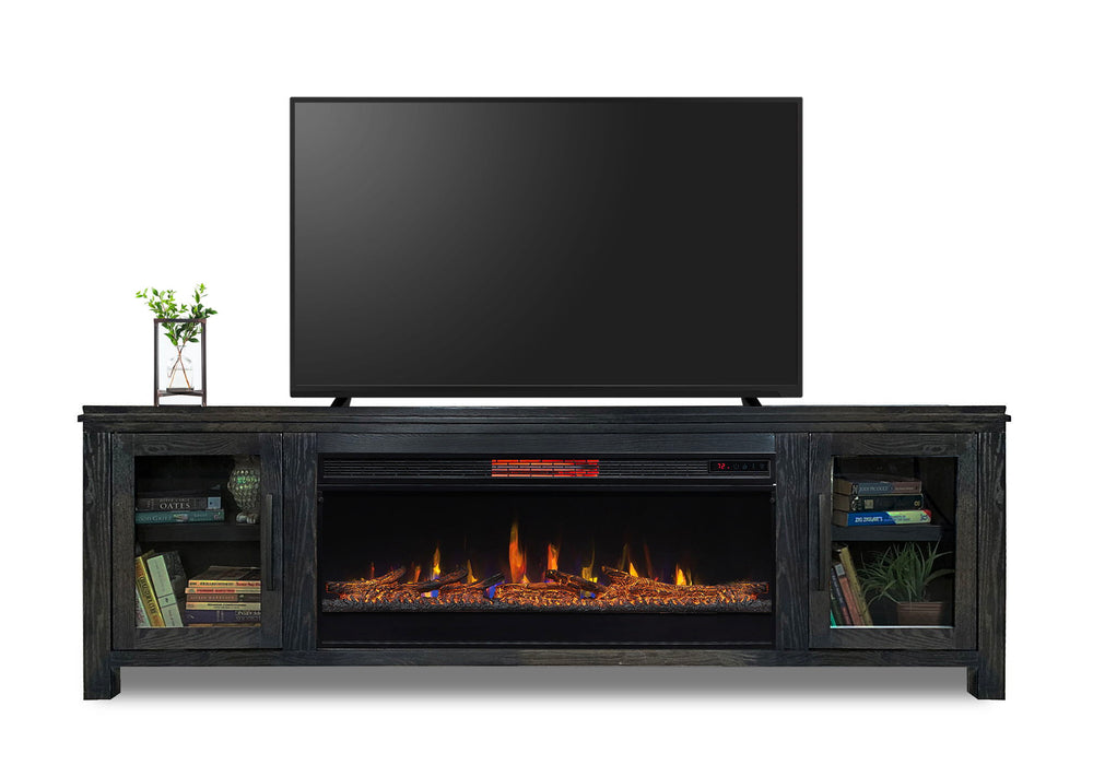 Tybee - 86" Fireplace TV Stand - Clove
