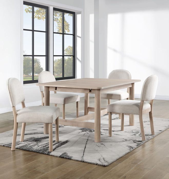 Gabby - 5 Piece Dining Set (Table, 4 Side Chairs) - Light Brown