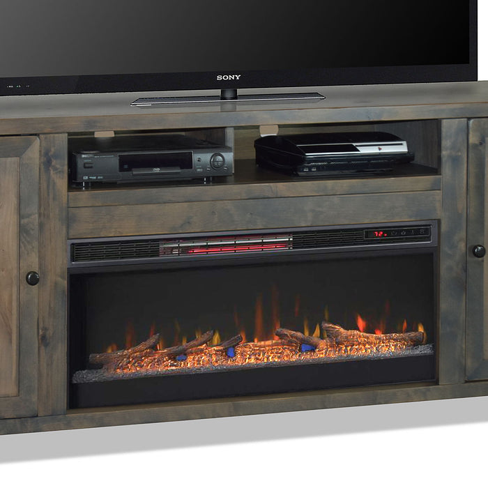 Joshua Creek - 83" Fireplace TV Stand - Barnwood