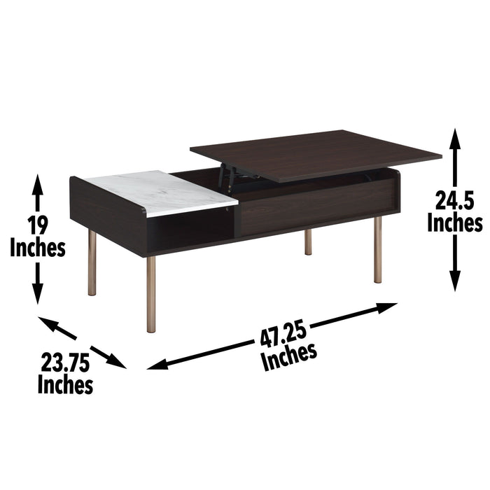 Carrie - Lift-Top Coffee Table - Brown