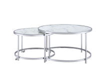 Rayne - 3 Piece Table Set - White