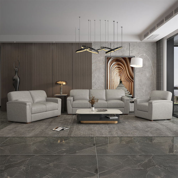 Cornelia - Sofa - Pearl Gray Leather