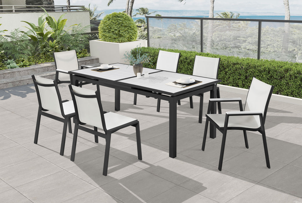 Nizuc - Outdoor Patio Dining Arm Chair With Gray Frame (Set of 2)