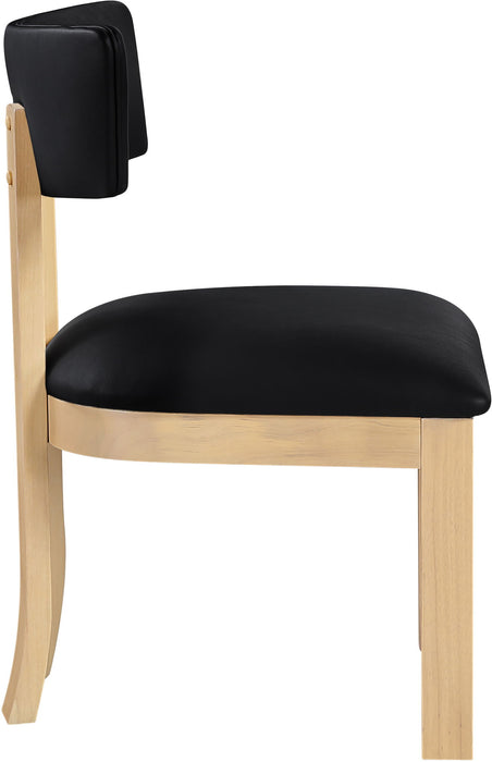 Lavrin - Vegan Leather Dining Side Chair (Set of 2) - Natural Base