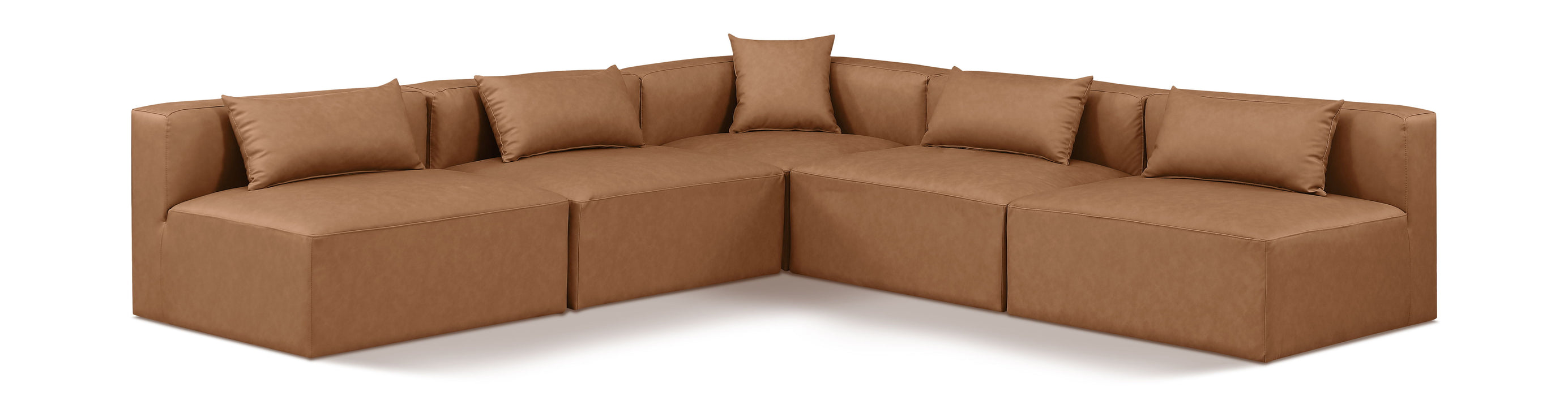 Cube - 5 Piece Modular Corner Armless Sectional