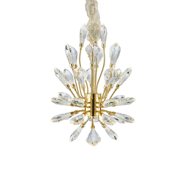 Michael Amini Lighting - Astra 18" Crystal LED Chandelier - Gold