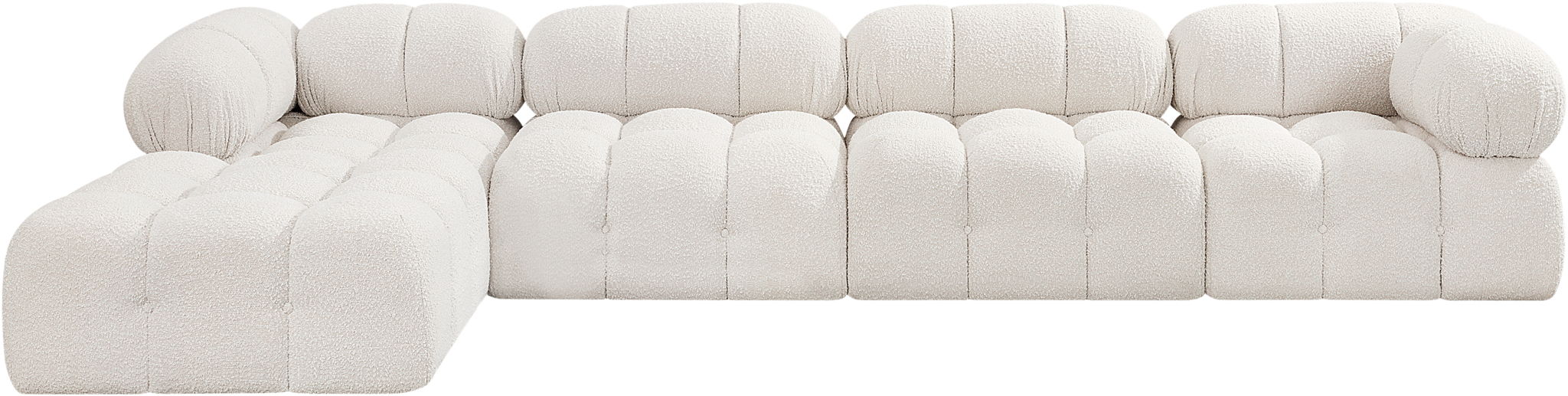 Ames - 5 Piece Fabric Modular Sectional