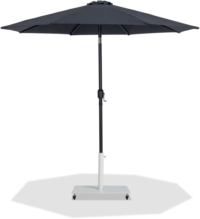 Fiji - Aluminum Patio Umbrella With Square White And Black Base