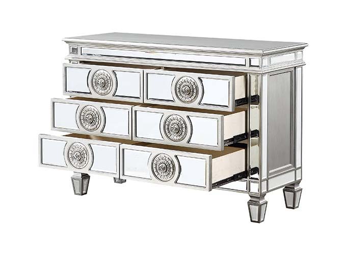 Varian - 34" Server - Mirrored & Antique Platinum