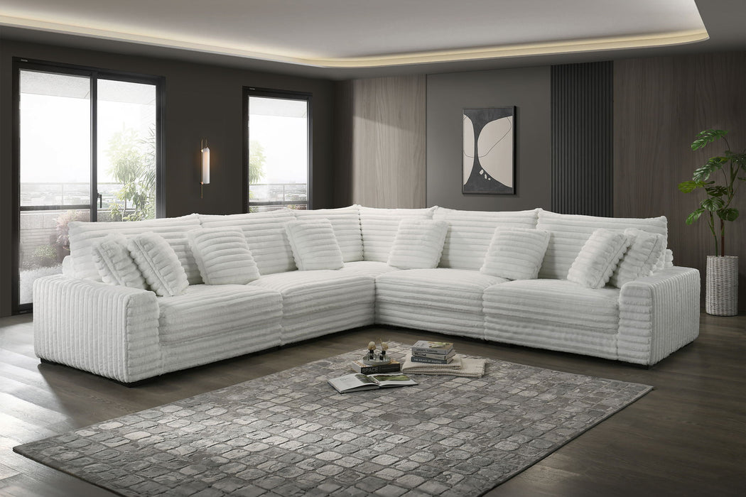 Embrace - 41" Ottoman - White
