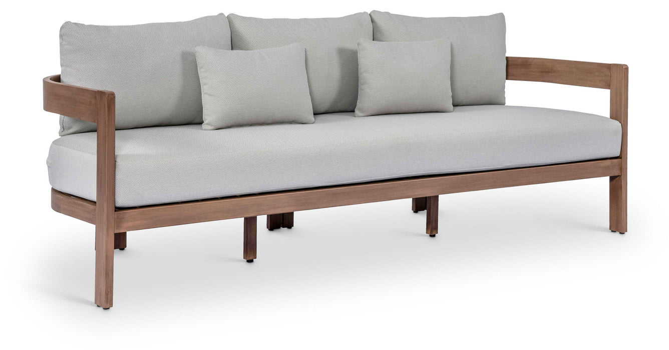 Newport - Water Resistant Fabric 86.75" Upholstered Outdoor Patio Sofa