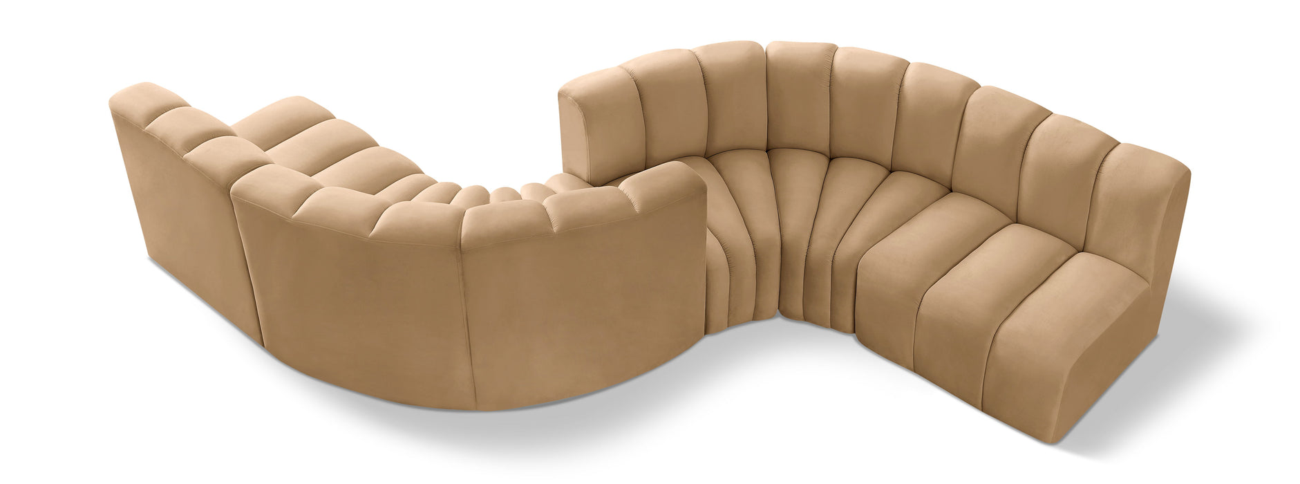 Arc - Velvet 6 Piece Modular Sofa