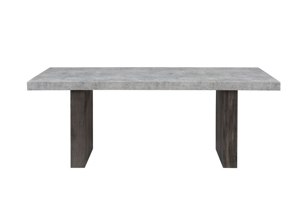 D2410DT - Dining Table With Brown Legs - Gray