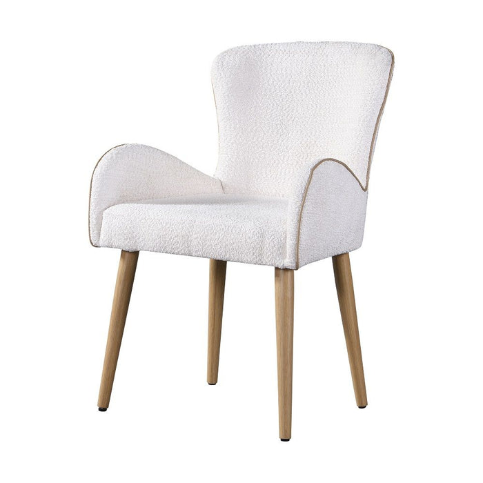 Adalynn - Side Chair Set of 2) - Beige Boucle & Oak