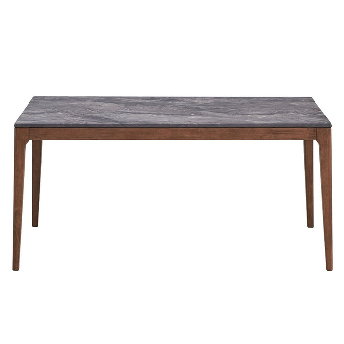 Bevis - Dining Table - Engineered Stone Top & Walnut