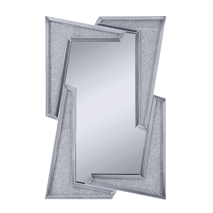 Noralie - 47" Accent Mirror - Mirrored & Faux Diamonds