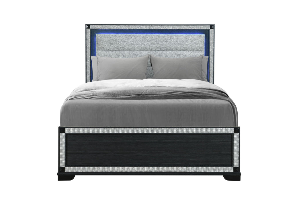 Soleil - Queen Bed - Charcoal