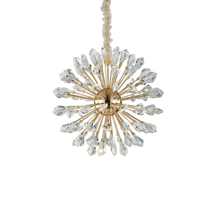 Michael Amini Lighting - Solara 24" Round Crystal LED Chandelier - Gold