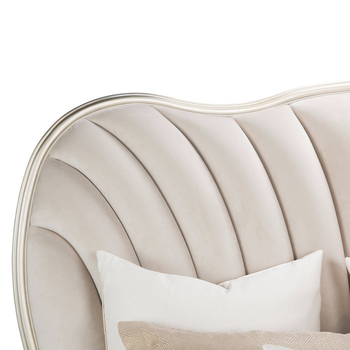 London Place - Velvet Panel Bed