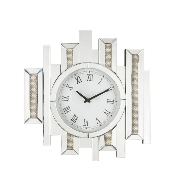 Ornat - 22" Wall Clock - Faux Square Diamonds
