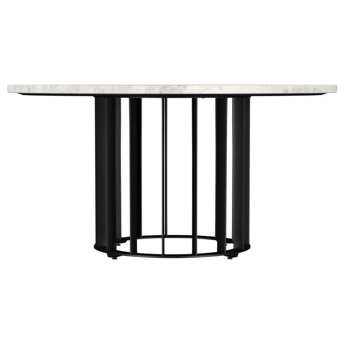 Haven - Round Genuine White Marble Top Table