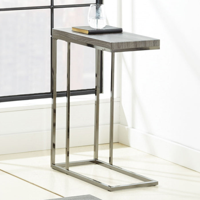 Lucia - Chairside End Table - Gray Top