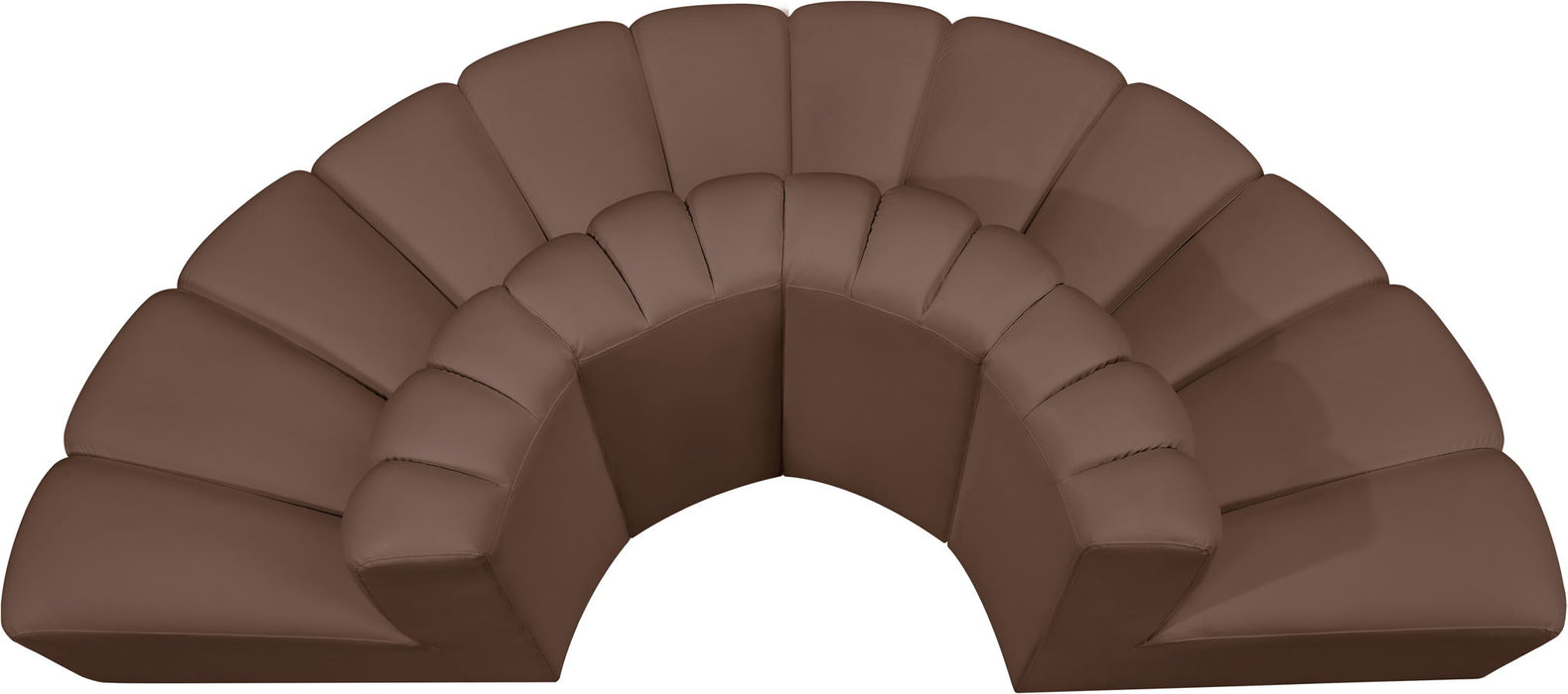 Arc - Faux Leather 4 Piece Modular Sofa