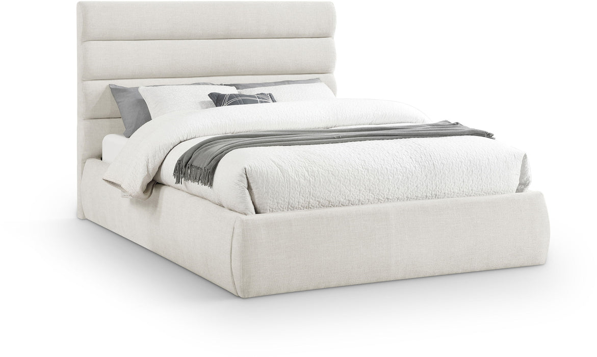 Adam - Linen Fabric Bed With 52" Headboard