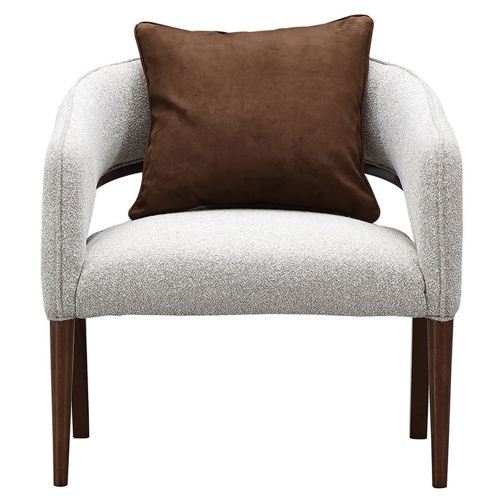 Houston - Accent Chair - Pebble / Walnut