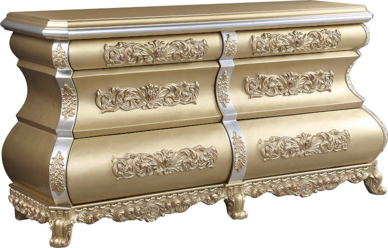 Acme Seville Gold Finish Dresser | Ornate Home Acme Seville Gold Finish Dresser | Ornate Home