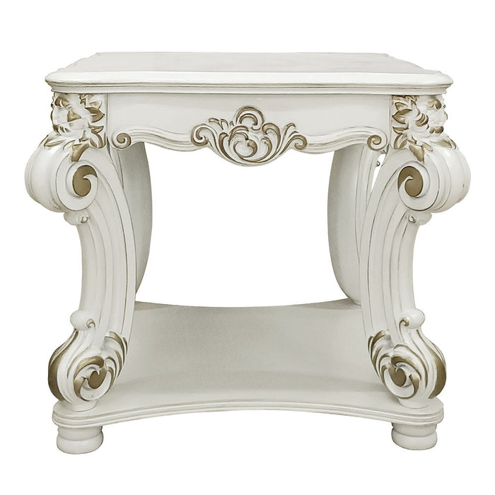 Vendome - 31" End Table - Antique Pearl