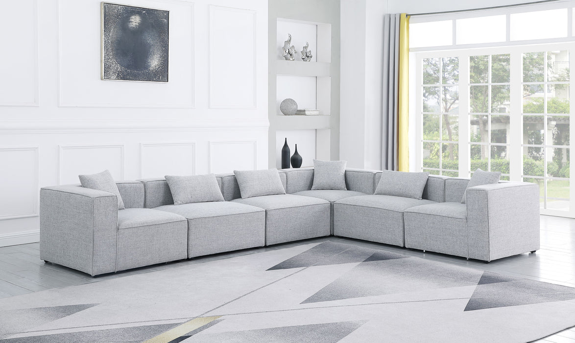 Cube - Linen 6 Piece Modular Corner Sectional