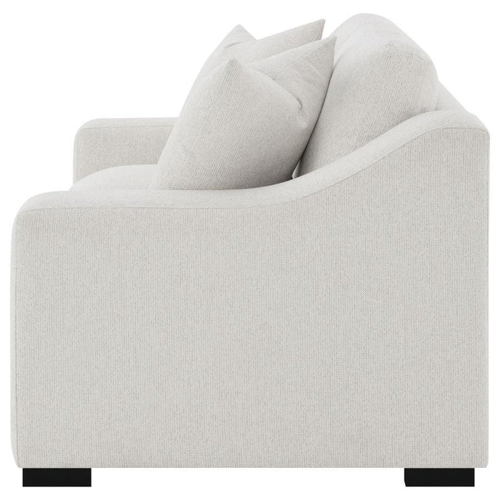Ashlyn - Fabric Upholstered Track Arm Loveseat - Sand