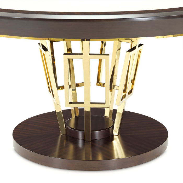 Belmont Place - 60" Round Dining Table - Espresso
