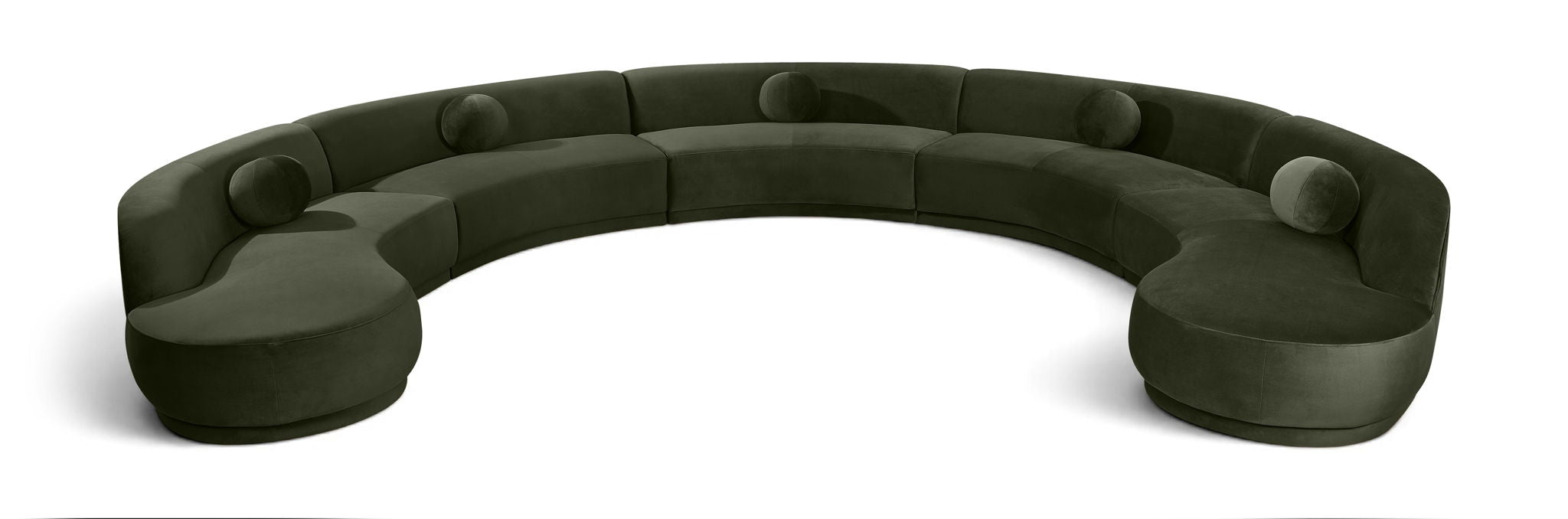 Avra - 192" Velvet Performance Fabric Upholstered Sectional