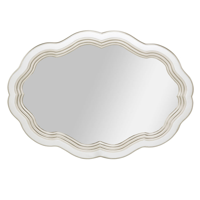 London Place - Wall Mirror - Creamy Pearl