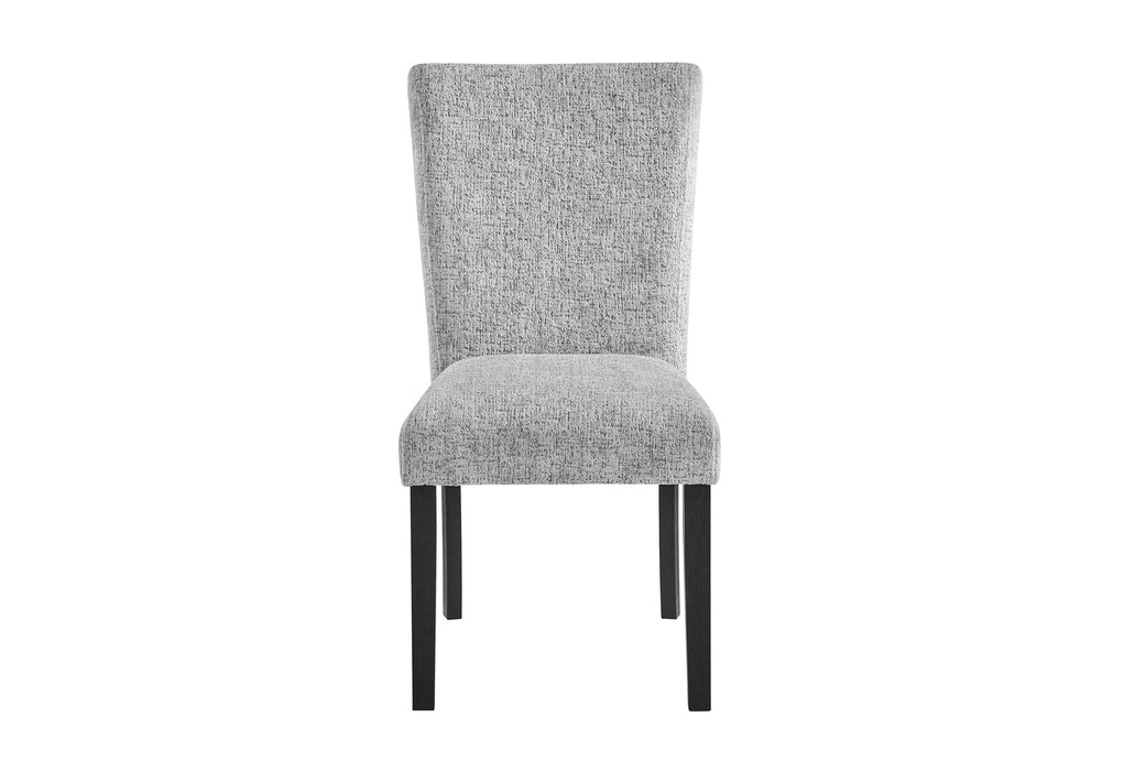 D1319 - 9 Piece Dining Room Set (Dining Table And 8 Dining Chair) - Black / Light Grey