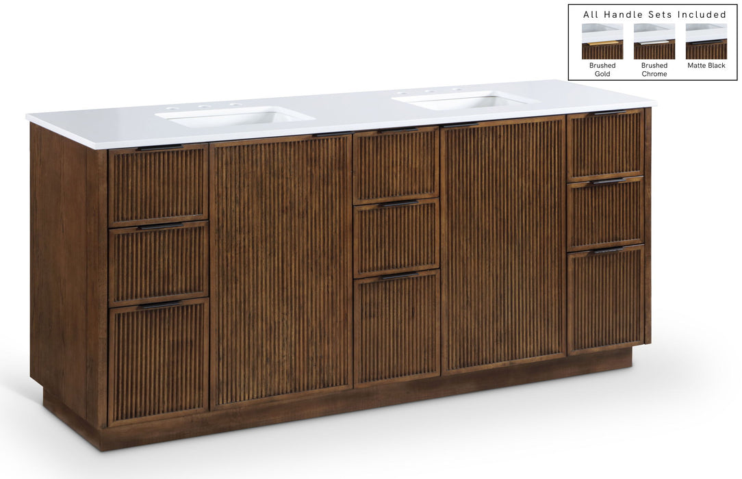 Willard - Engineered Stone And Solid Wood Bathroom Vanity