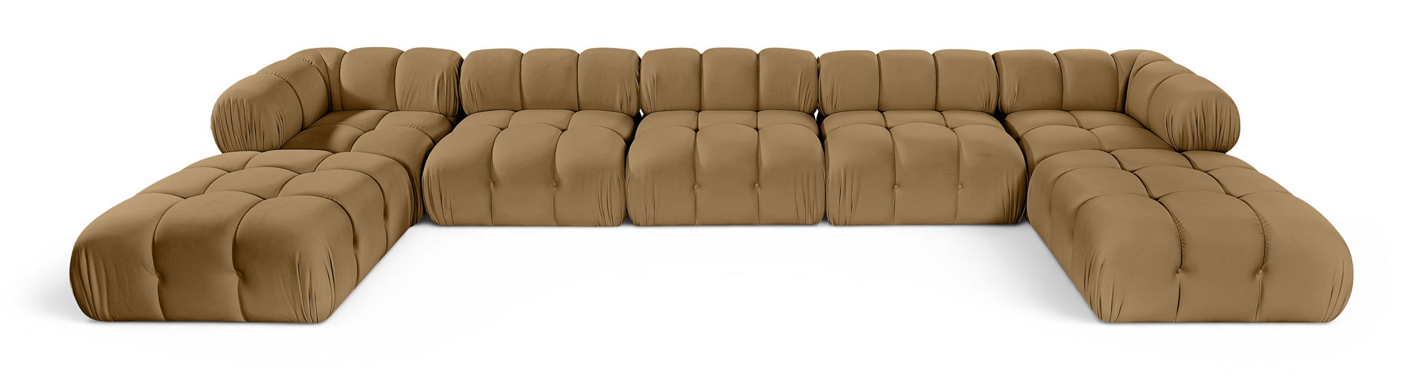 Orin - 7 Piece Modular Sectional (3 Modular Chairs, 2 Corner Chairs & 2 Ottomans)