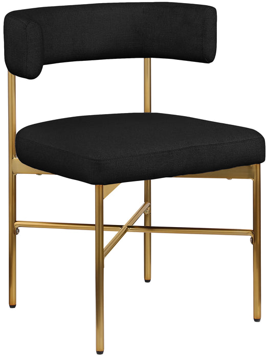 Rivage - Durable Dining Chair With Gold Frame (Set of 2)