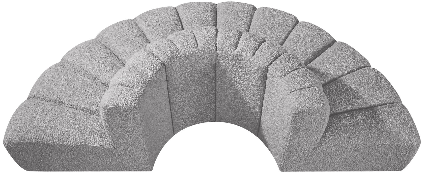 Arc - Boucle Fabric 4 Piece Modular Sofa