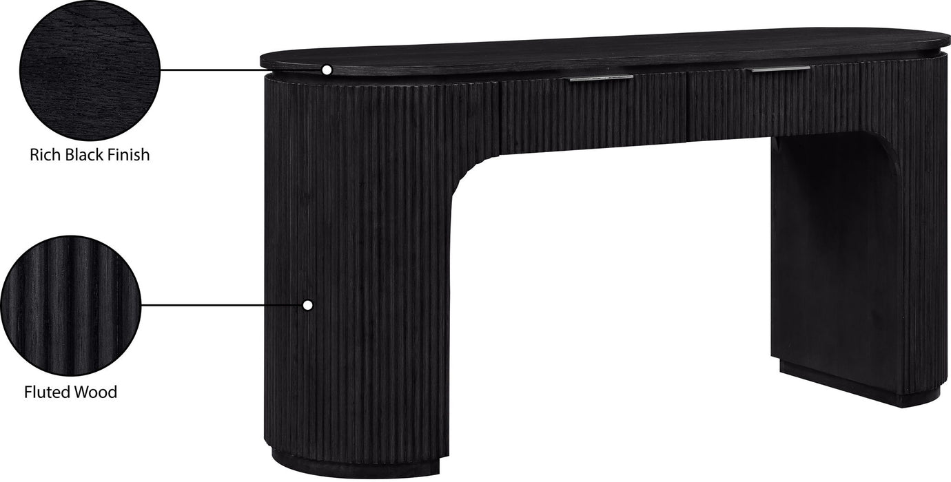 Astrid - Solid Wood And Oak Veneer Desk