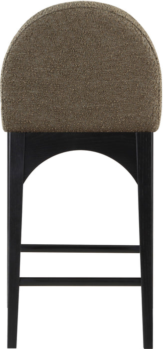 Waldorf - Boucle Stool With Black Legs