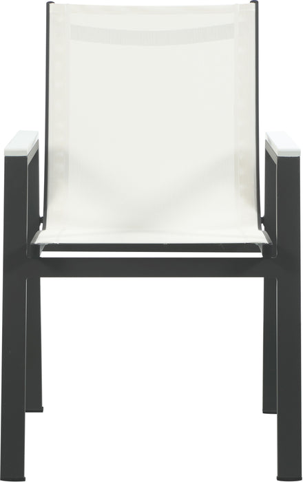 Nizuc - Outdoor Patio Dining Arm Chair With Gray Frame (Set of 2)